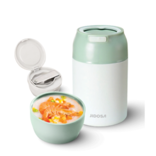 Bình ủ cháo giữ nhiệt inox 316 JIDOSA JD3870 850ml tặng kèm muỗng