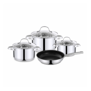 Bộ nồi inox 304 cao cấp 5 đáy Kalpen Lermat L2 bảo hành 5 năm