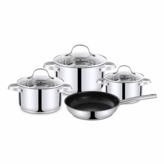 Bộ nồi inox 304 cao cấp 5 đáy Kalpen Lermat L2 bảo hành 5 năm