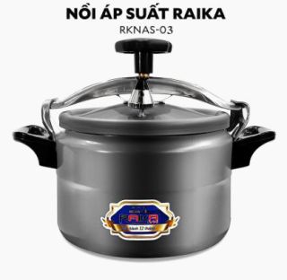 Nồi áp suất nhôm đáy từ RAIKA RKNAS-03, dung tích 7L