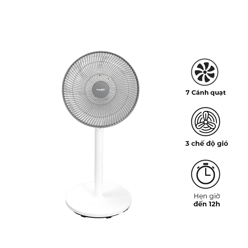 Quạt Máy Đứng MAGIC A-252, Chức Năng Hẹn giờ 12 Tiếng, Thương Hiệu hàn Quốc Bảo Hành 24 Tháng